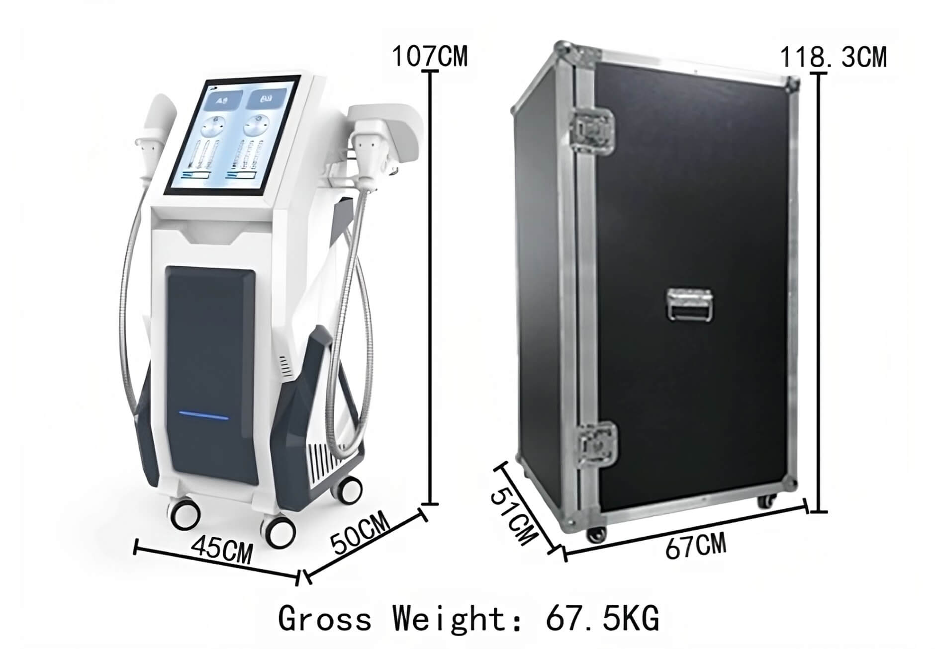 Package of professional coolsculpting machine