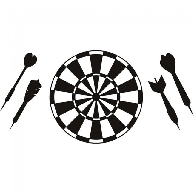 dart board wall sticker sports wall art