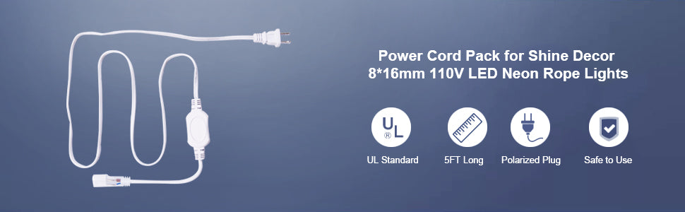 shine decor power cord