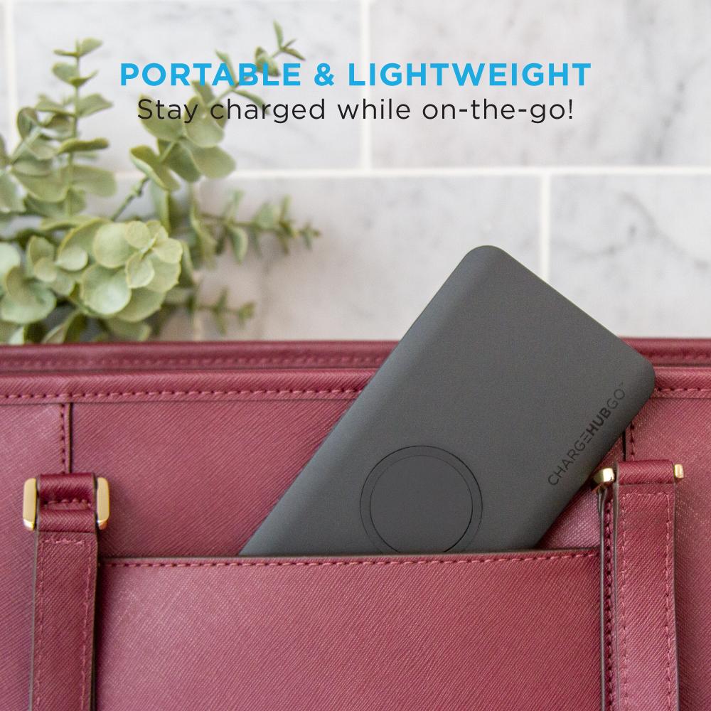 ChargeHubGO+ Power Bank with Wireless Charging Pad