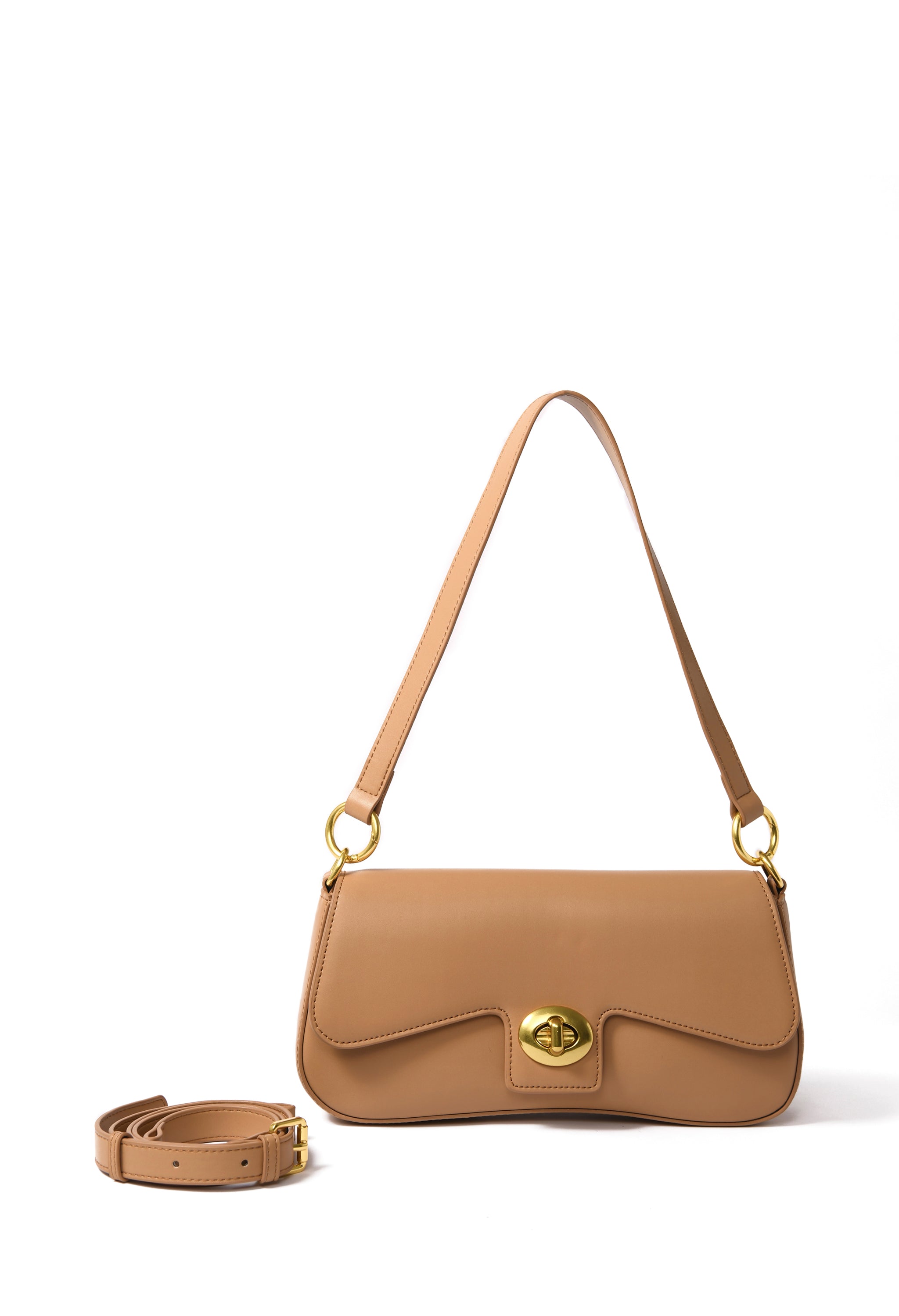 Jacqueline Bag in smooth leather, Apricot