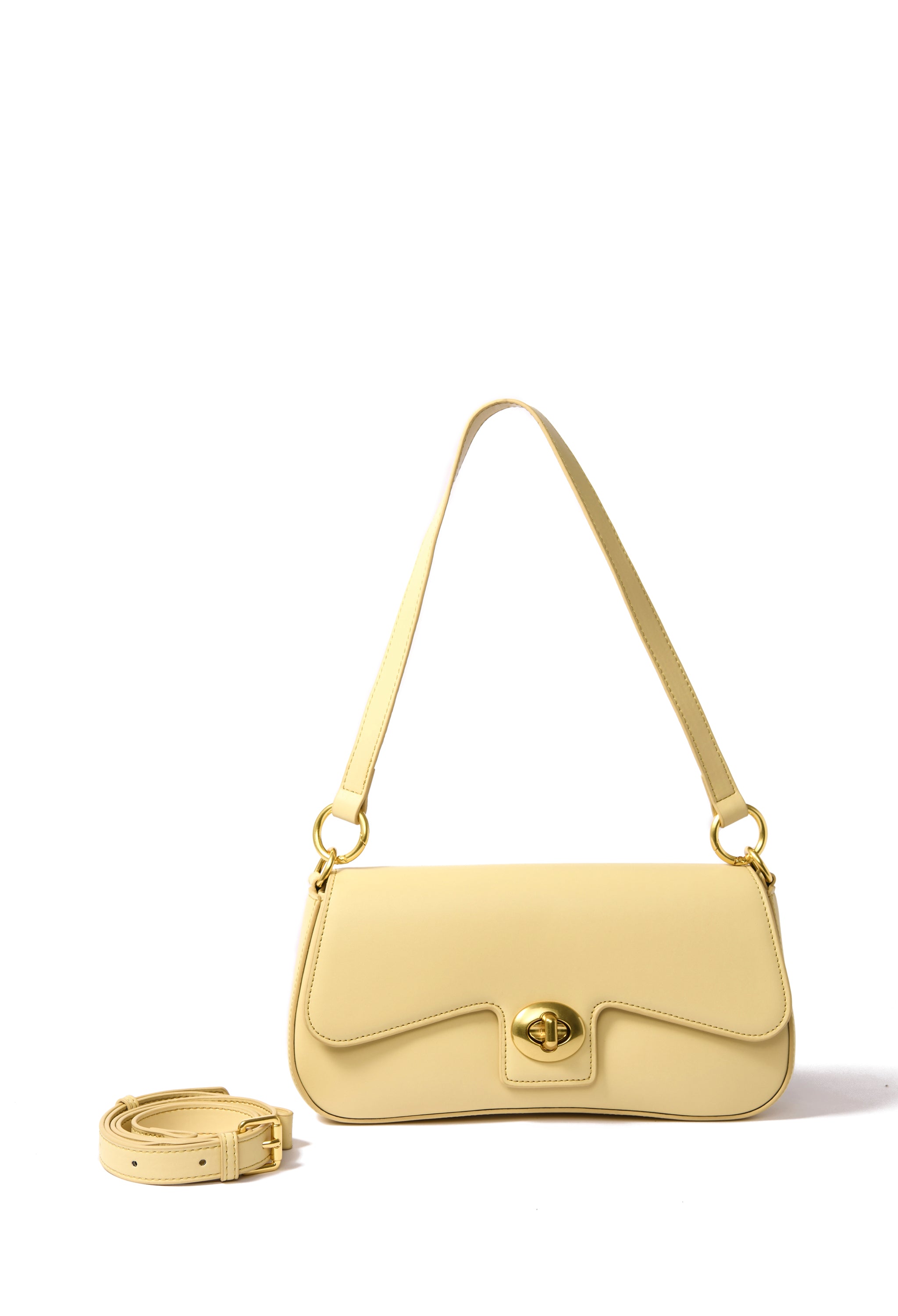 Jacqueline Bag in smooth leather, Yellow