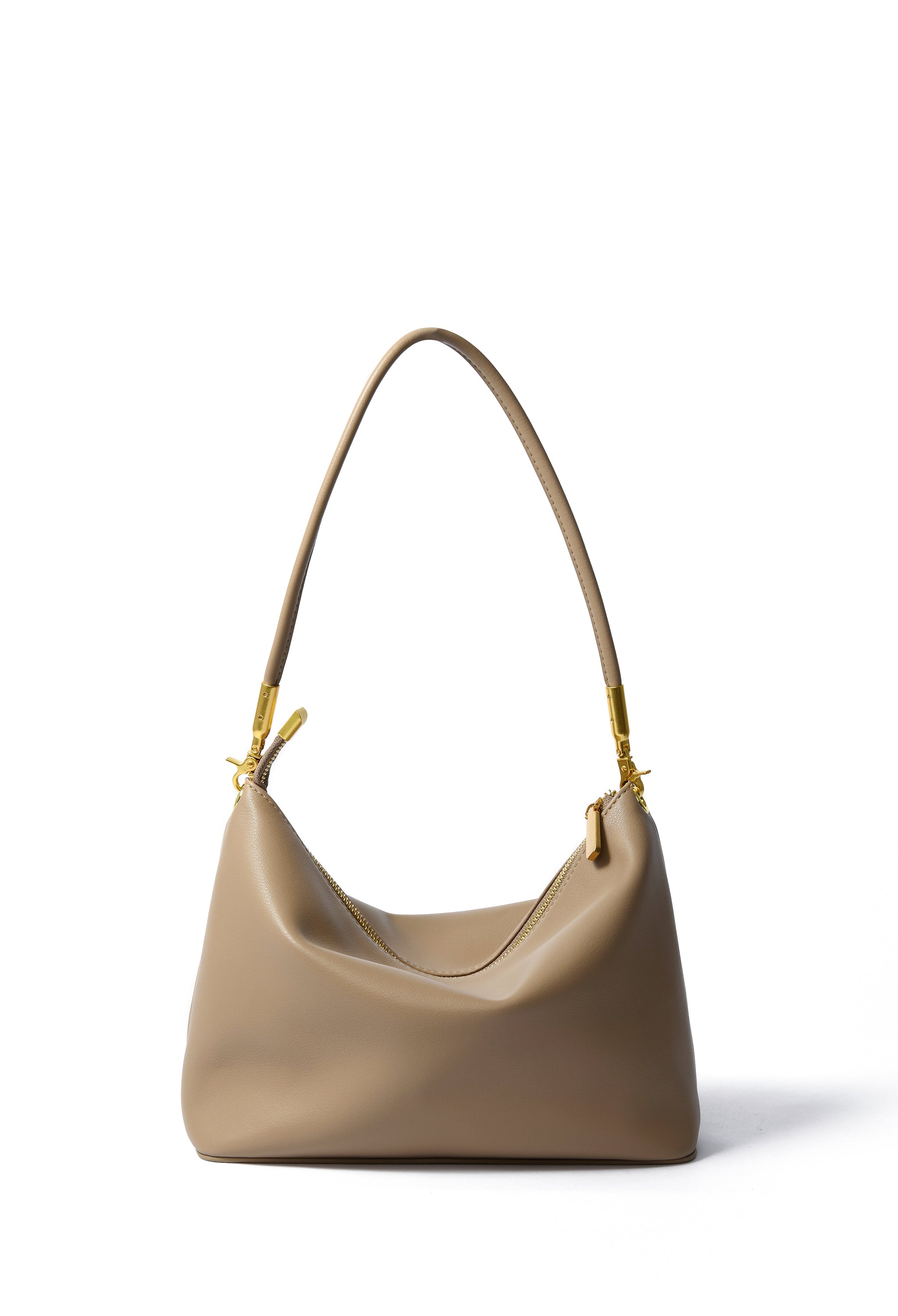 Aubrey Bag in smooth leather, Khaki BOB ORE blue collection on sale 2022