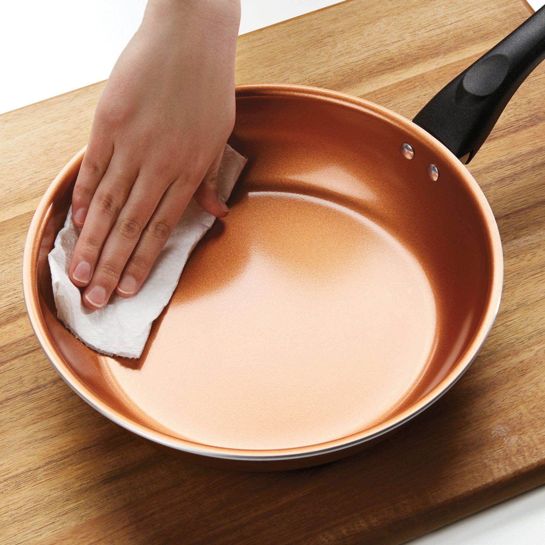 12-Piece Copper Ceramic Nonstick Cookware Set