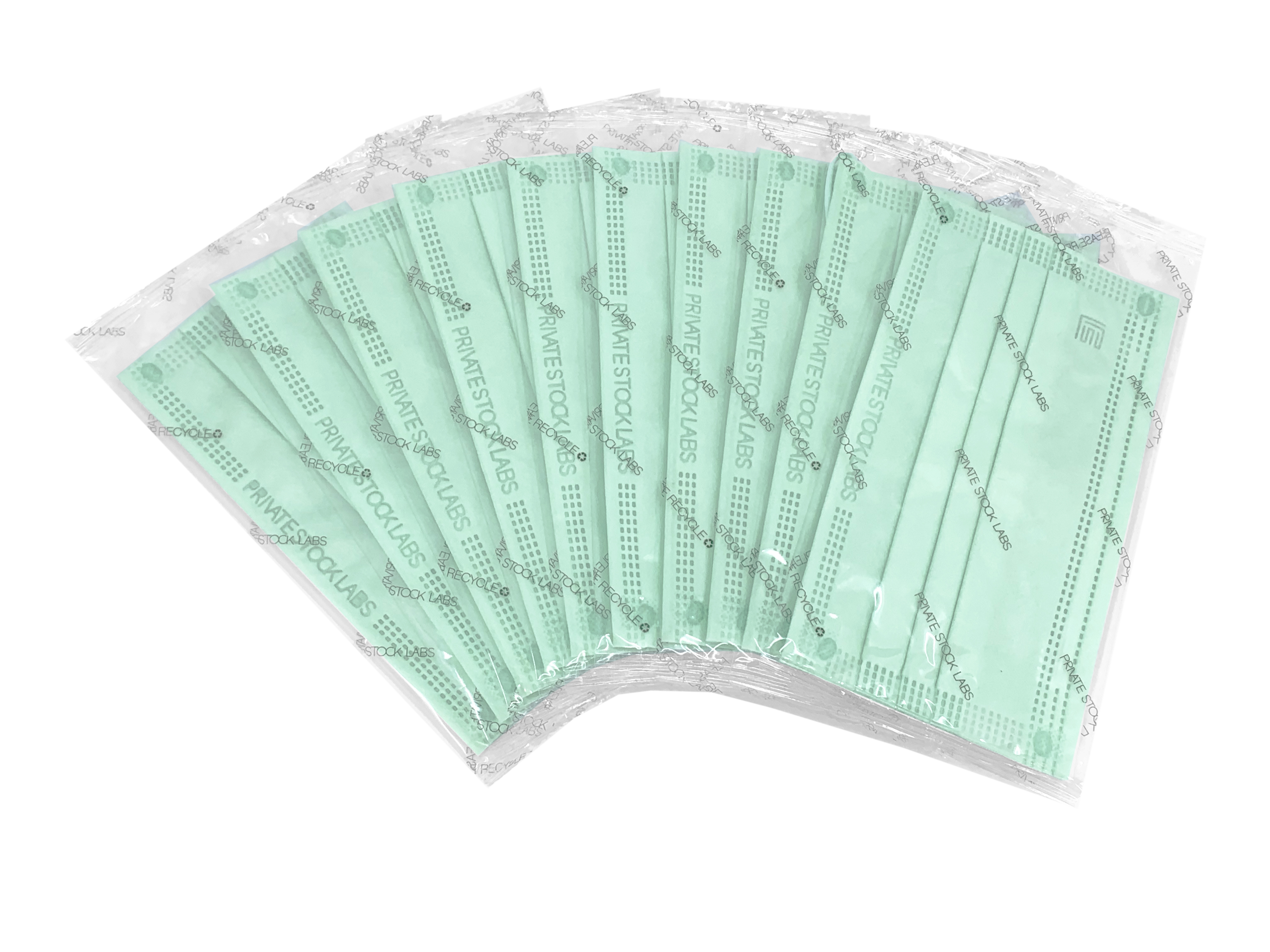 4-Ply Protective Mask - Pastel Series - Mint Green (Pack of 10)