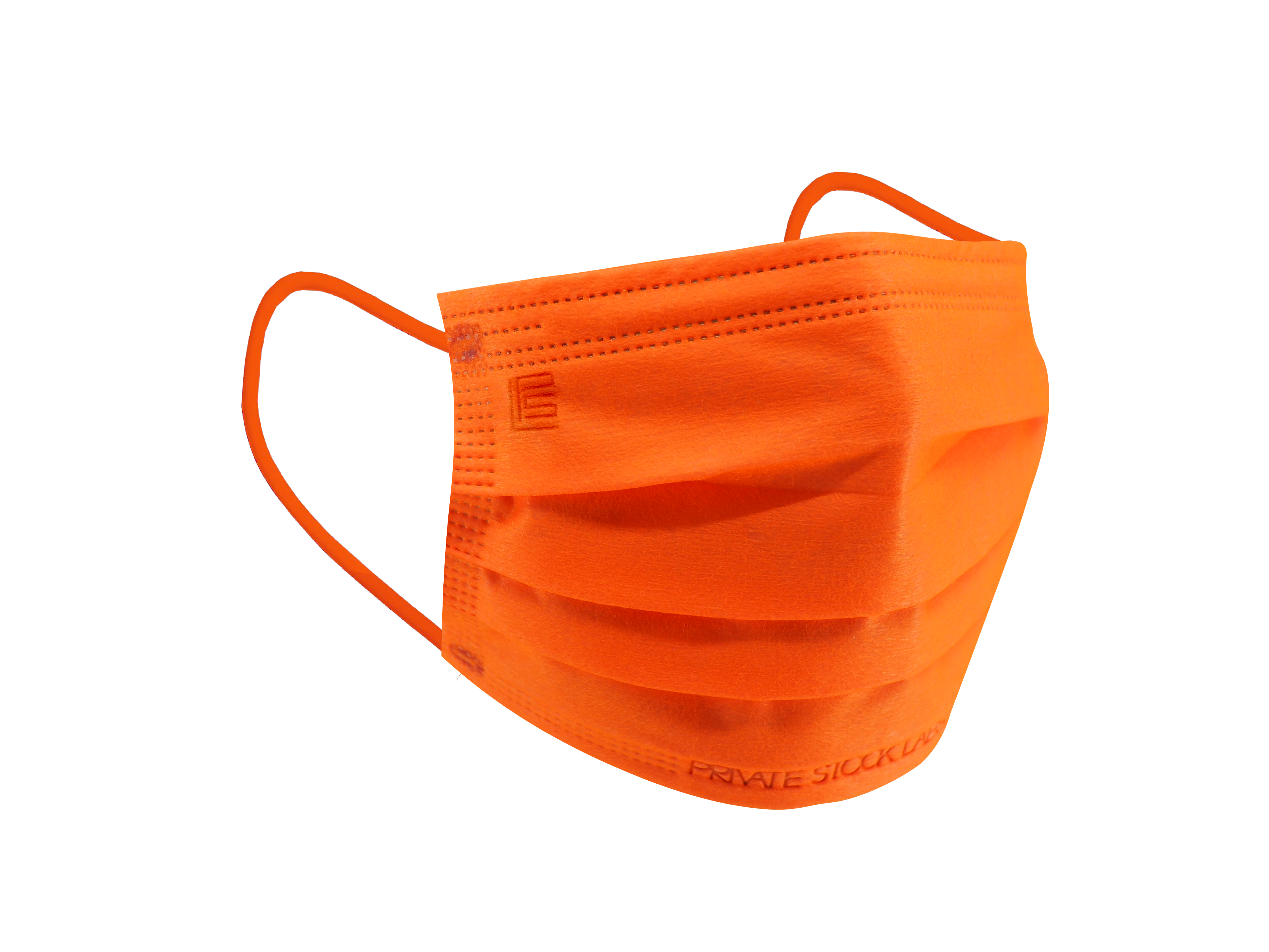 4-Ply Protective Mask - Neon Series - Orange (Pack of 50)