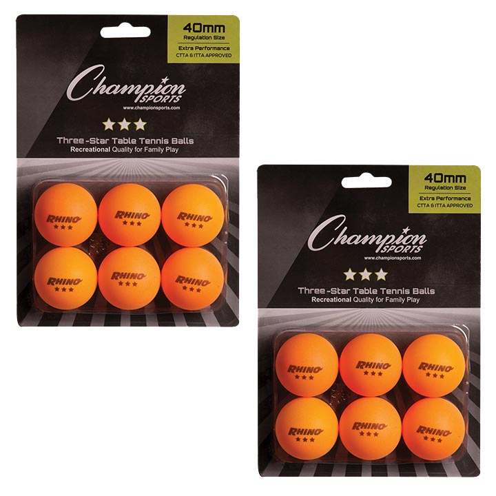 Tournament 40 mm 3 Star Table Tennis Balls - Dozen