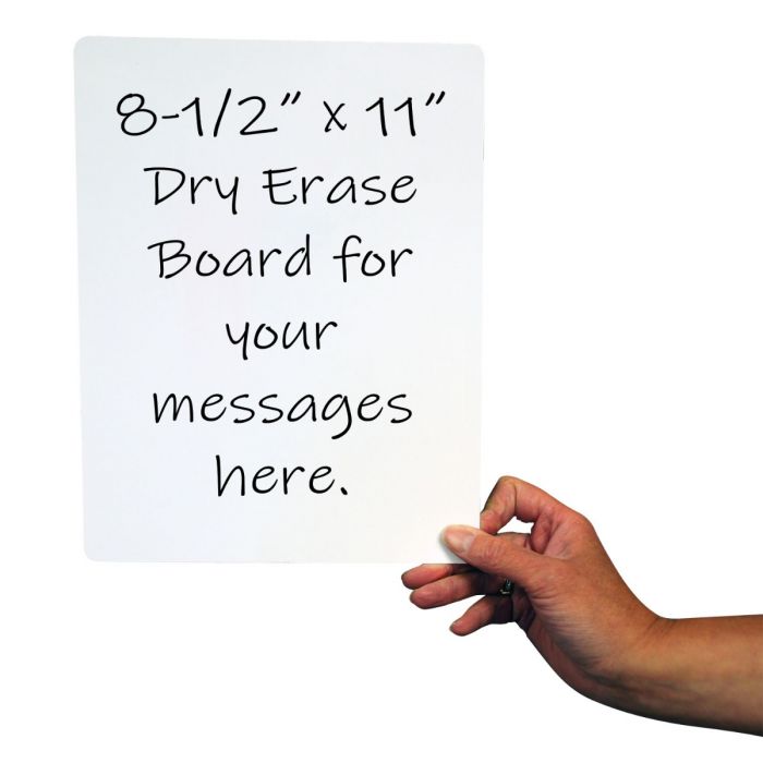 Blank Dry Erase iCards - Set of 6