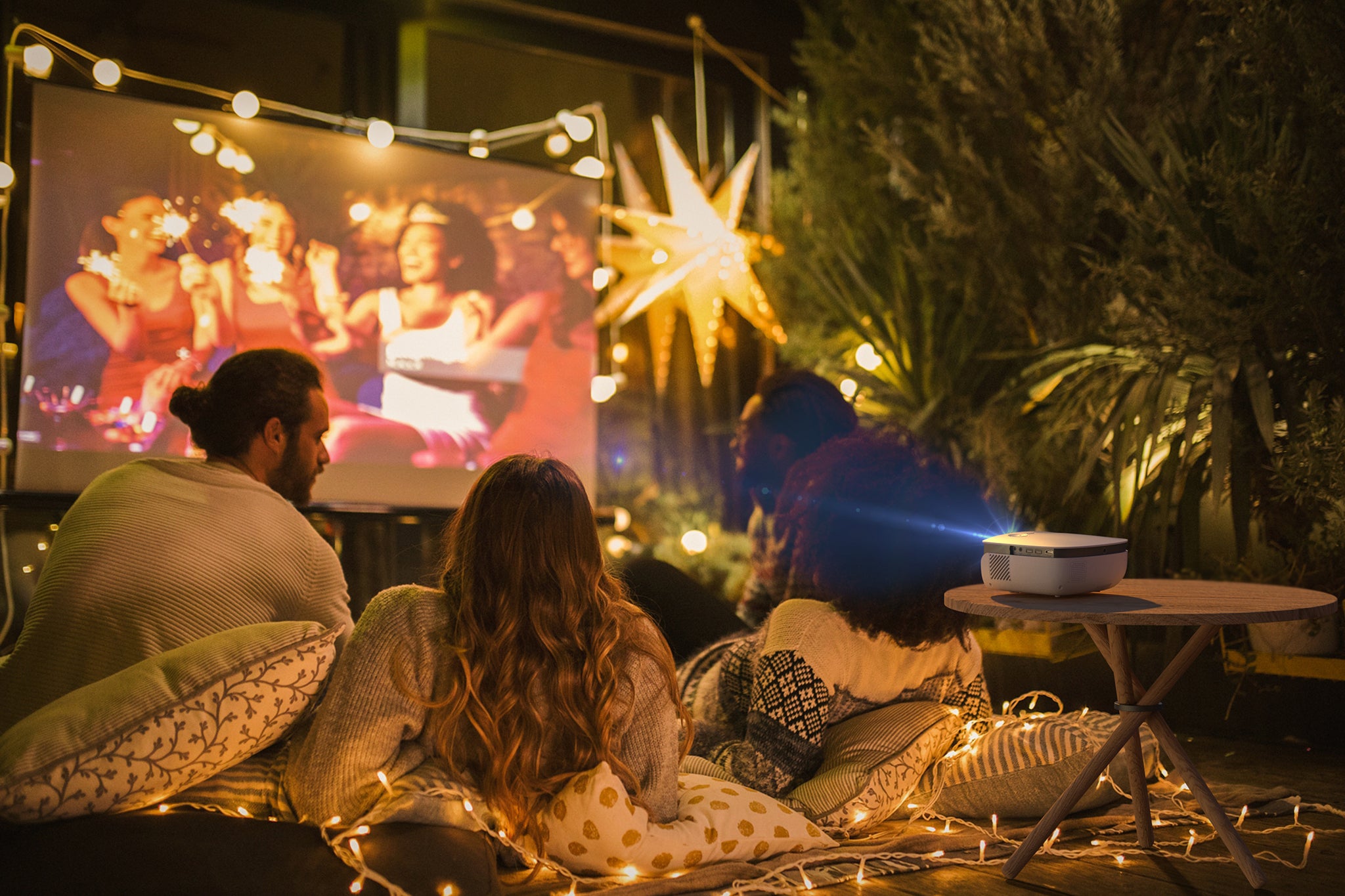 Have an epic outdoor movie party with your friends!