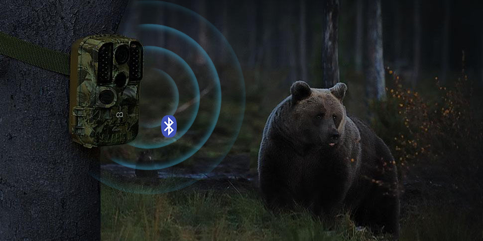 COOAU Trail Camera, monitoring the wildlife with WiFi and Bluetooth function.