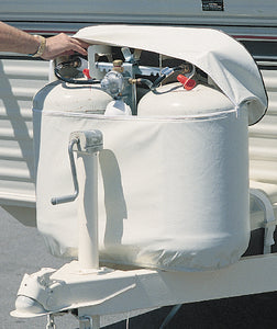 Adco Products 2114 40# Polar Wht Dbl Tank Cover