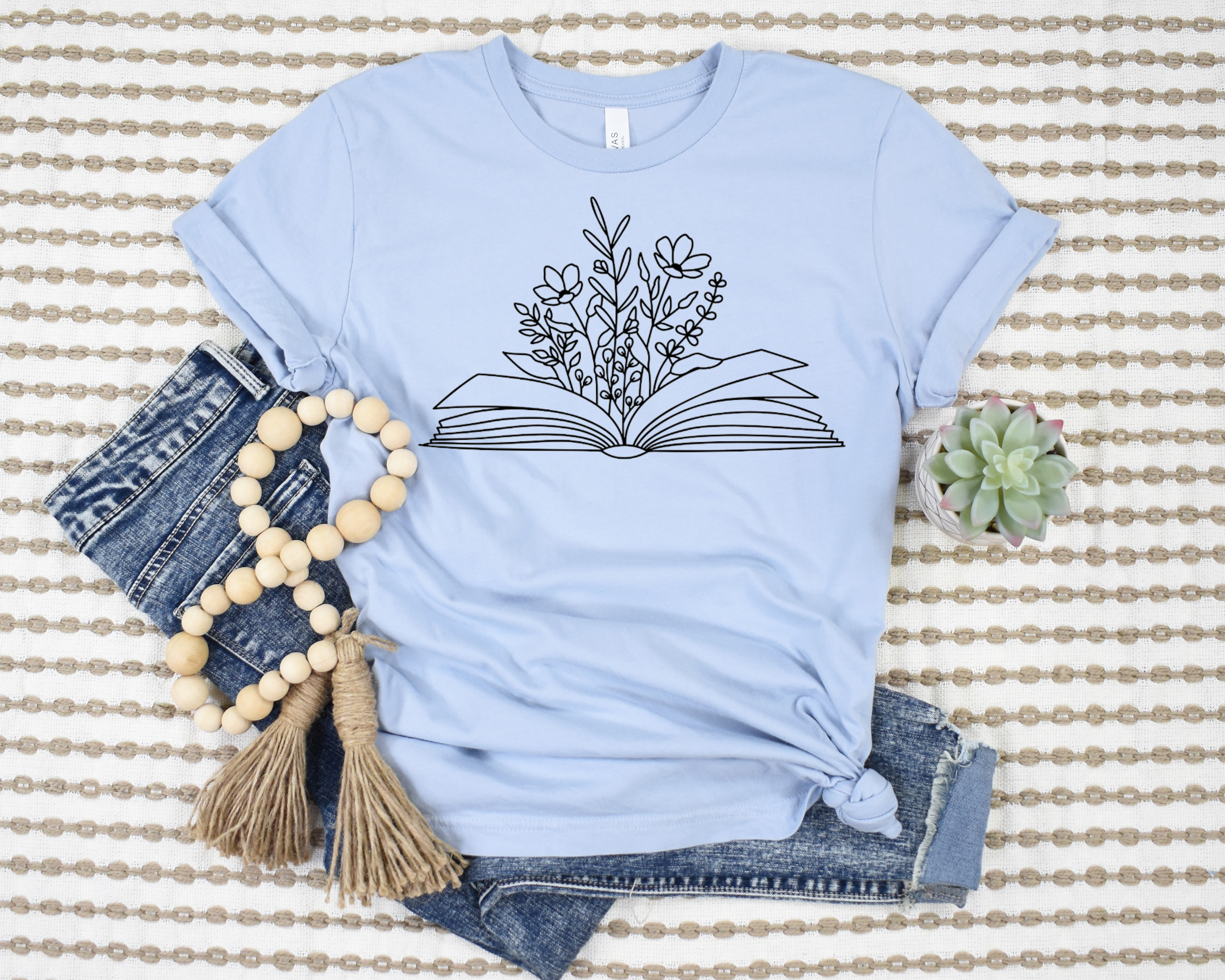 Wildflower Book T-Shirt