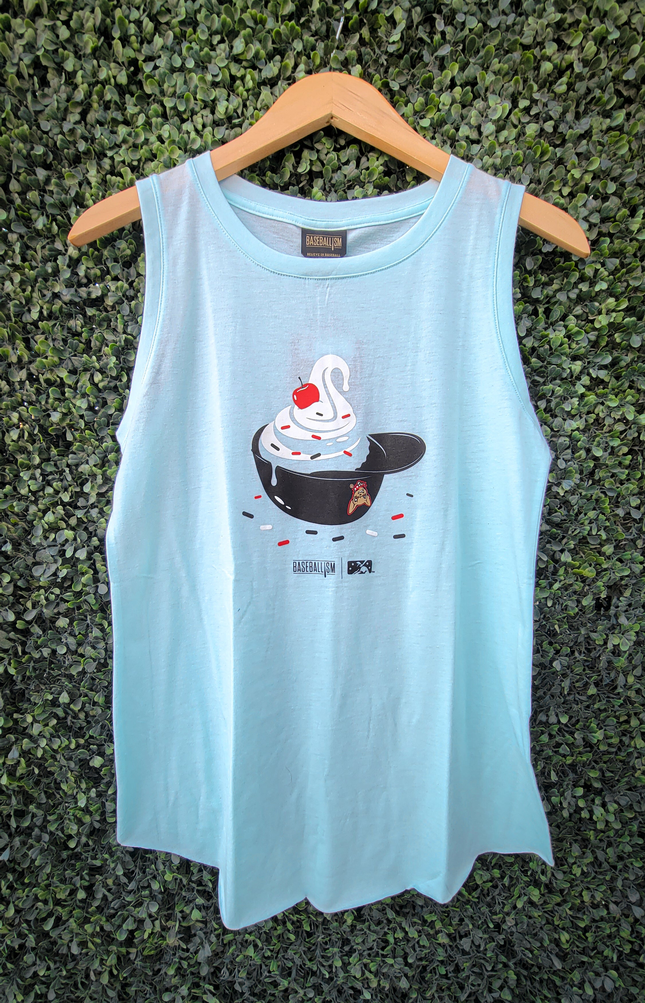 WOMENS SUNDAE HELMET TANK- BASEBALLISM