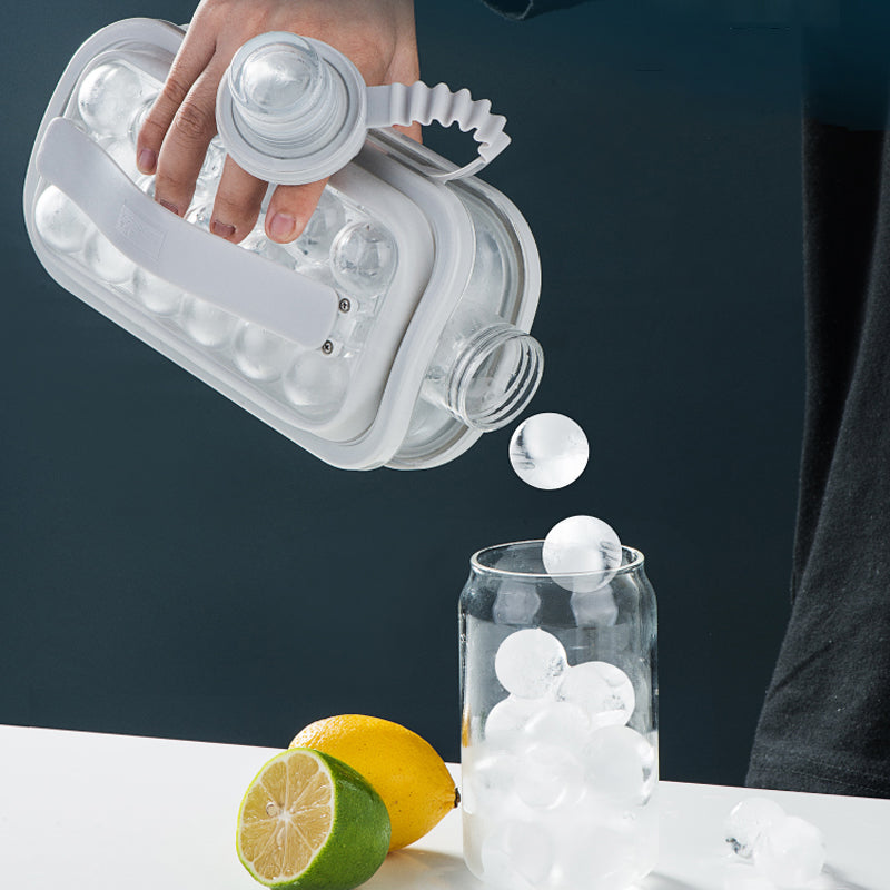 2 In 1 Ice Ball Maker Kettle Kitchen Bar Accessories Gadgets Creative Ice Cube Mold Multi-function Container Pot Popsicle Mould