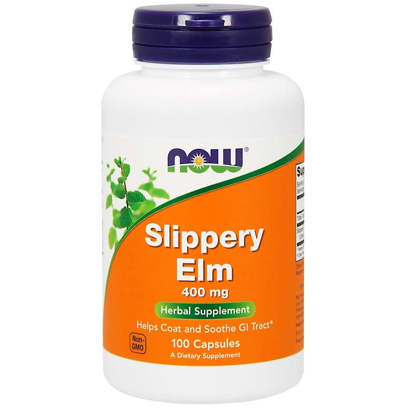 Now Foods - Slippery Elm, 400 mg, 100 Capsules
