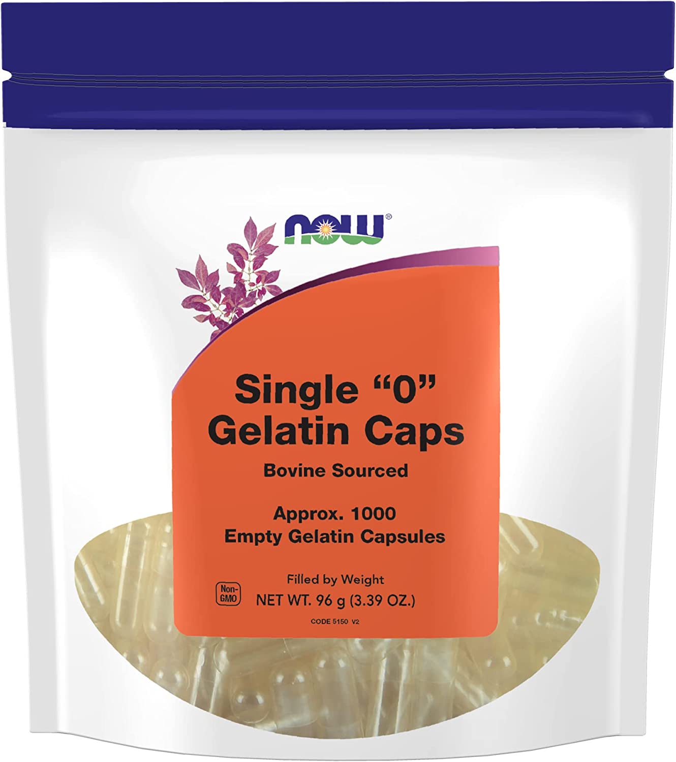 NOW Supplements, Empty Gelatin Capsules, Single 