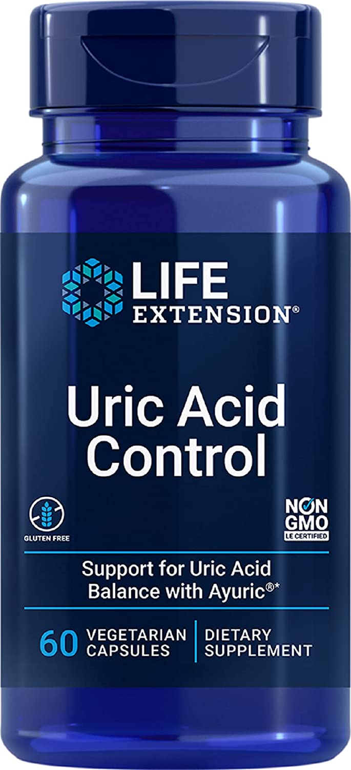 Life Extension, Uric Acid Control, 60 Vegetarian Capsules