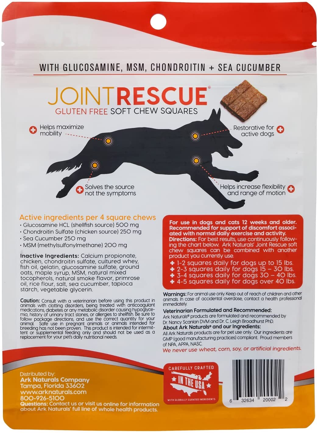 ARK Naturals 326053 Joint rescue Sea Mobility Chicken Jerky Strips for Pets, 9-Ounce