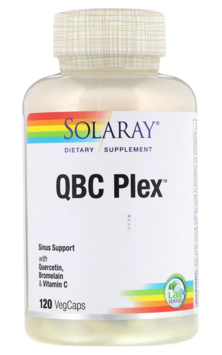 Solaray - QBC Plex, Quercetin & Bromelain plus Vitamin C, 120 VegCaps