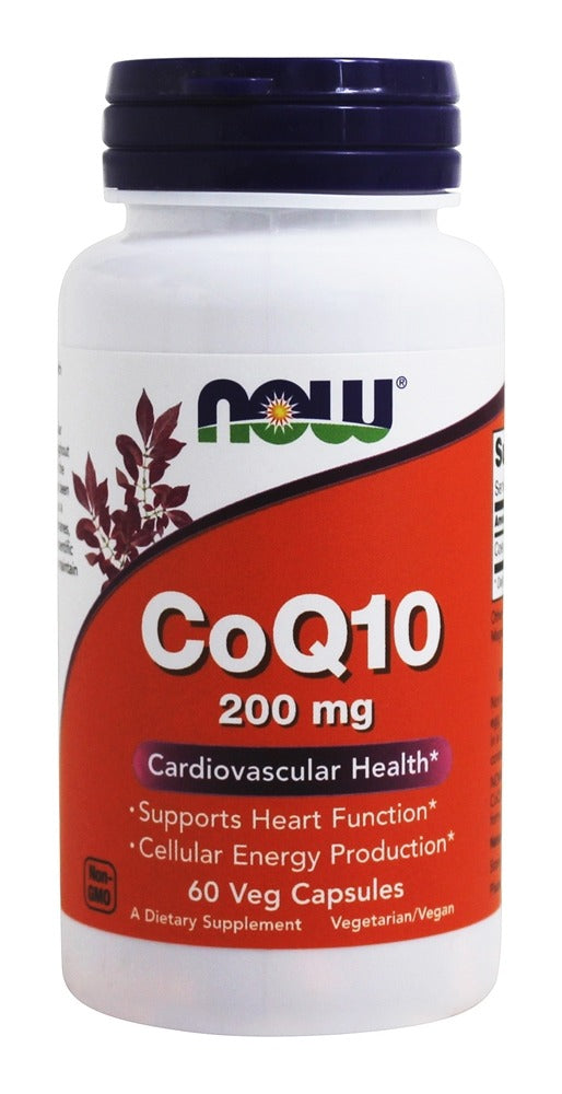 Now Foods CoQ10, 200 mg, 60 Veg Capsules