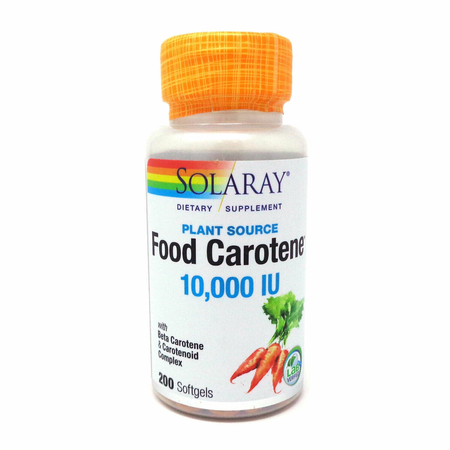 Solaray - Food Carotene All Natural 10,000 IU Vitamin A Activity, 200 Softgels