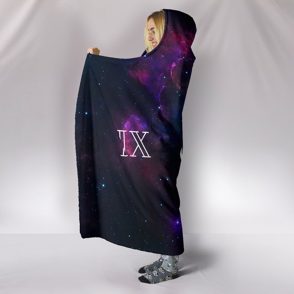 Purple Pink Sagittarius Zodiac Sign Astrology, Hooded Blanket, Sherpa Blanket,