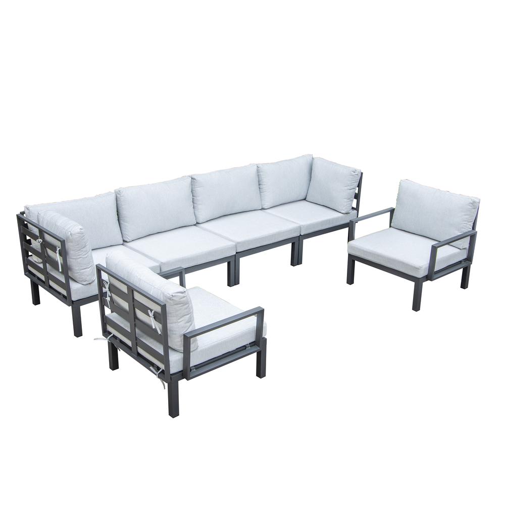 Hamilton 6 Piece Aluminum Patio Conversation Set With Cushions