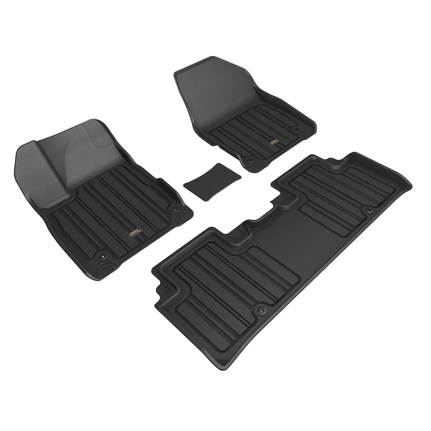 3D MAXpider Custom Fit All-Weather ELITECT Series LHD Floor Mats For KIA EV6 5 SEATS 2023-2024
