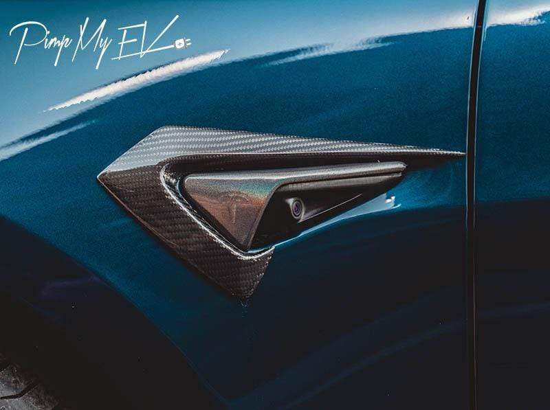 CMST Genuine Matte Carbon Fiber Fender Trims for Tesla Model S 2015-2020