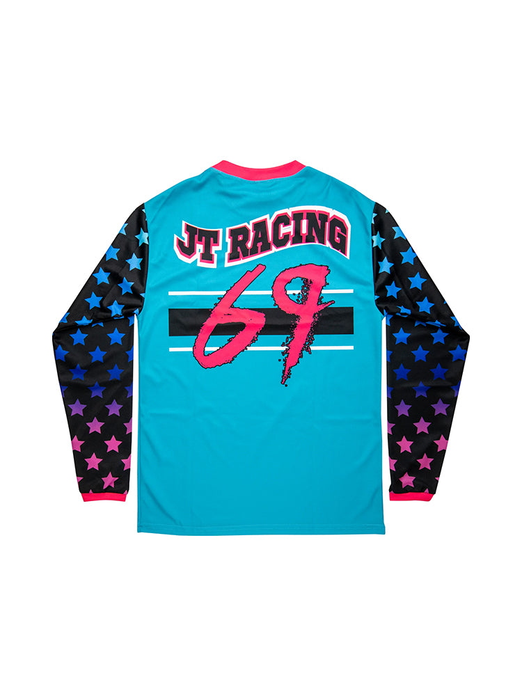 JT Racing Rock Star Jersey - Blue and Black