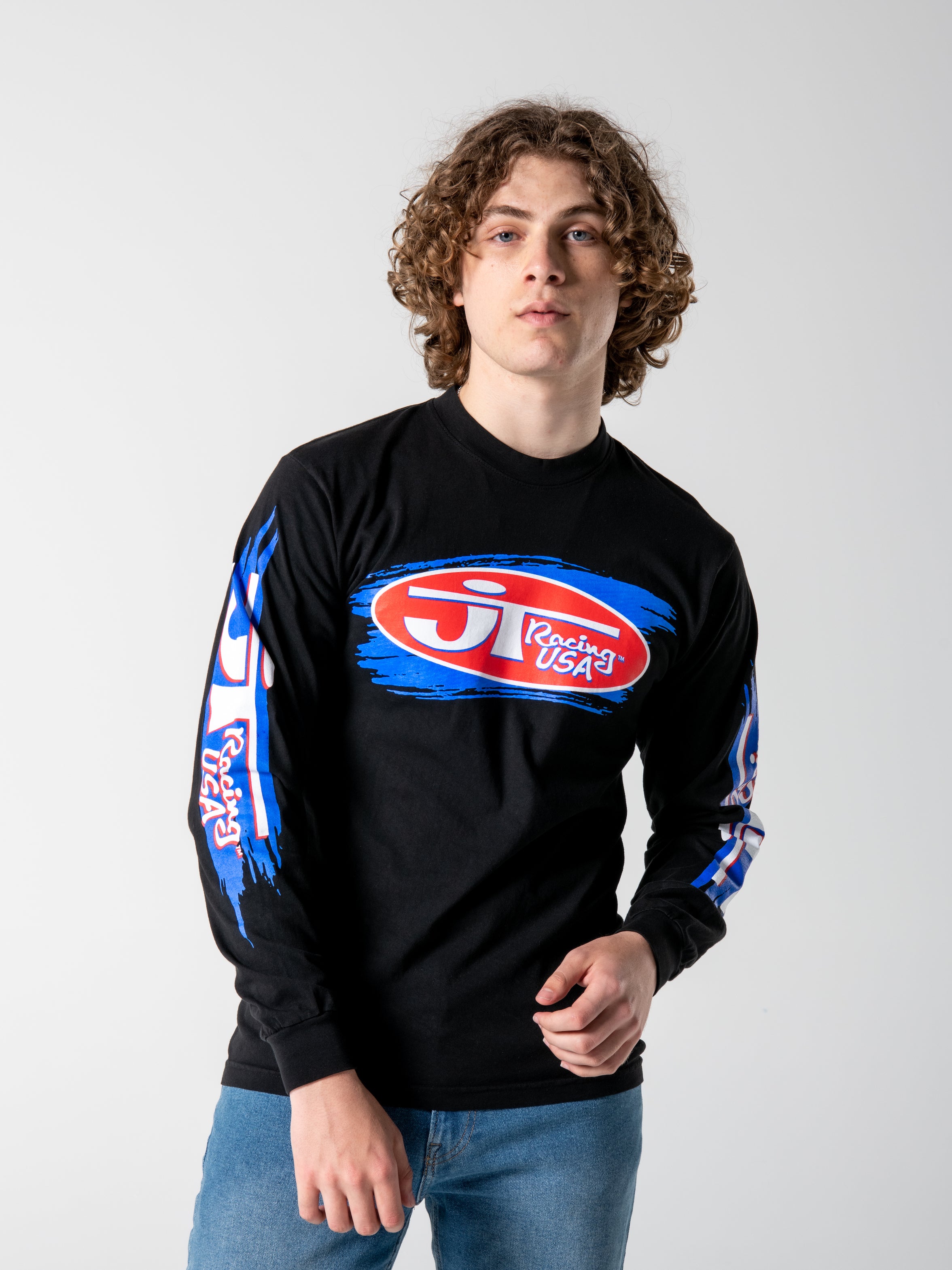 Classic Moto Tee L/S - Black