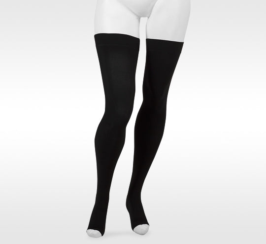 Juzo Move Open-Toe Thigh-Highs w/ Silicone Border (30-40 mmHg)