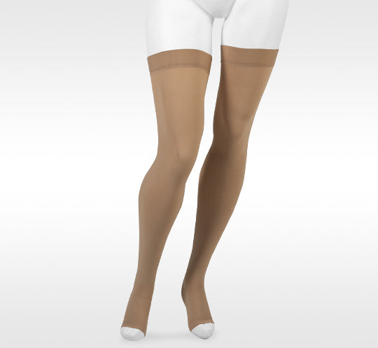 Juzo Move Open-Toe Thigh-Highs w/ Silicone Border (30-40 mmHg)