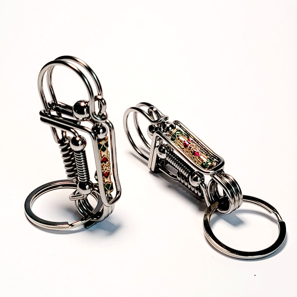 handmade wire keychain