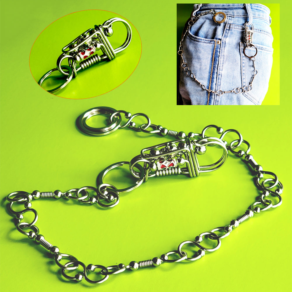 handmad wire wallet chain