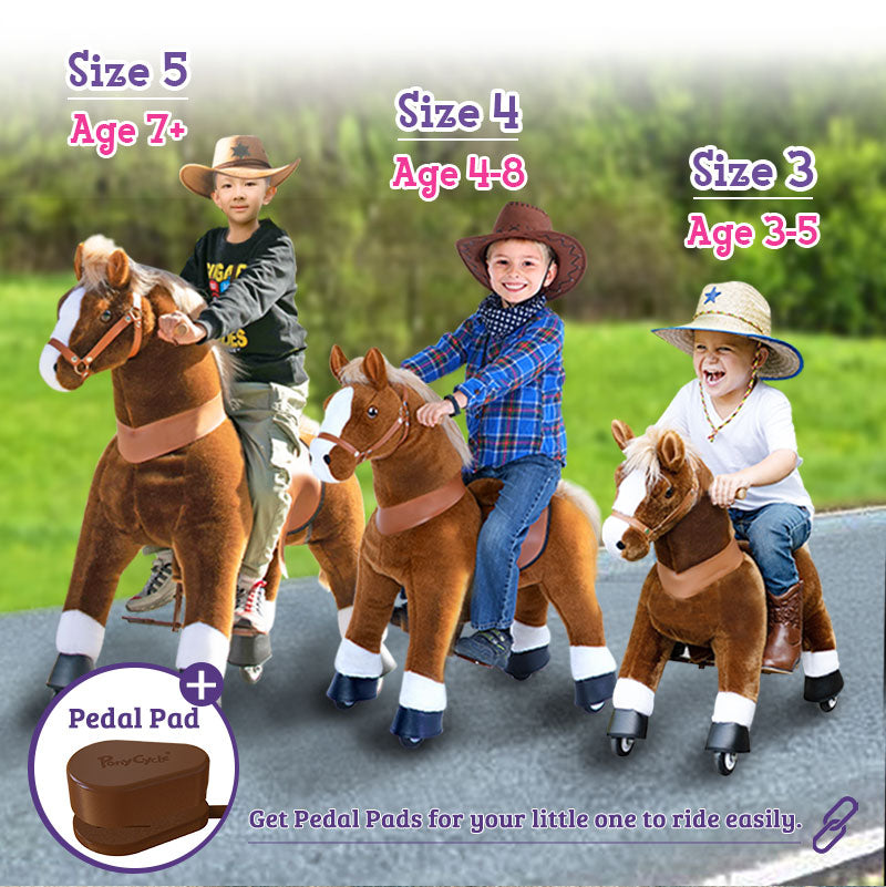 Get pedal pads for your little one to ride easily