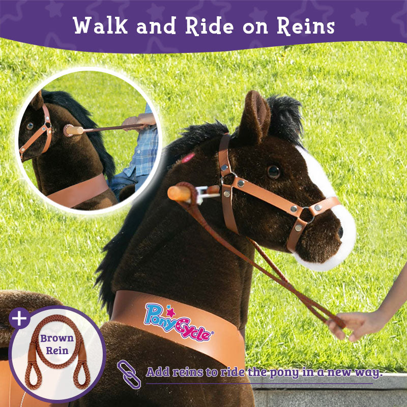 Walk and ride on reins