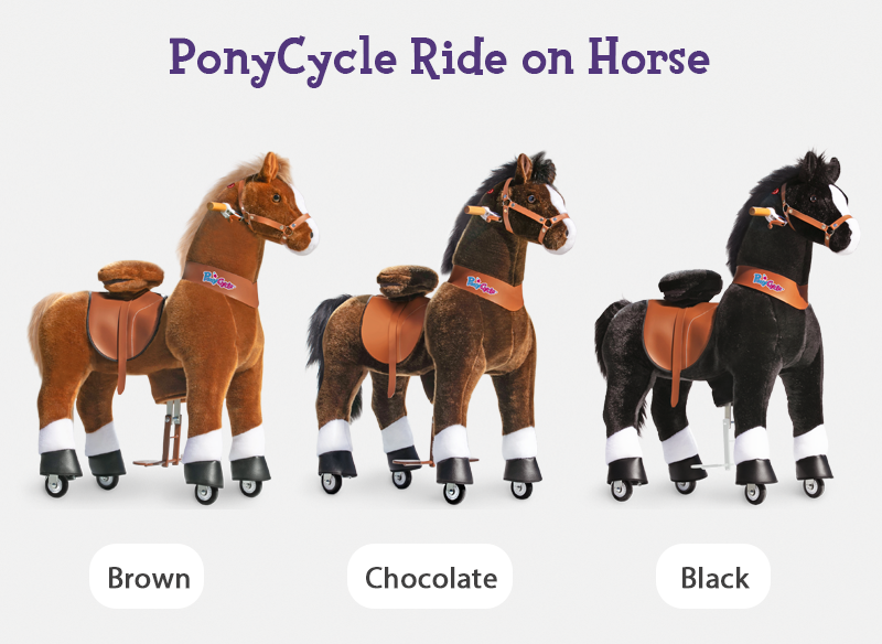 PonyCycle ride on pony toy different colors