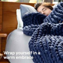 Details about   YnM Knitted Weighted Blanket Hand Made Chunky Knit Weighted Throw Blanket for... 