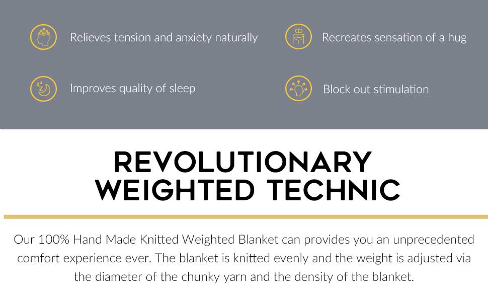 Woman Sleeping With Navy Blue YNM Weighted Blanket