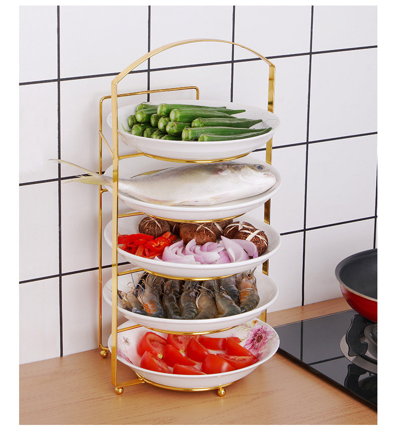 Creative non-perforated portable kitchen preparation rack – Bibtic
