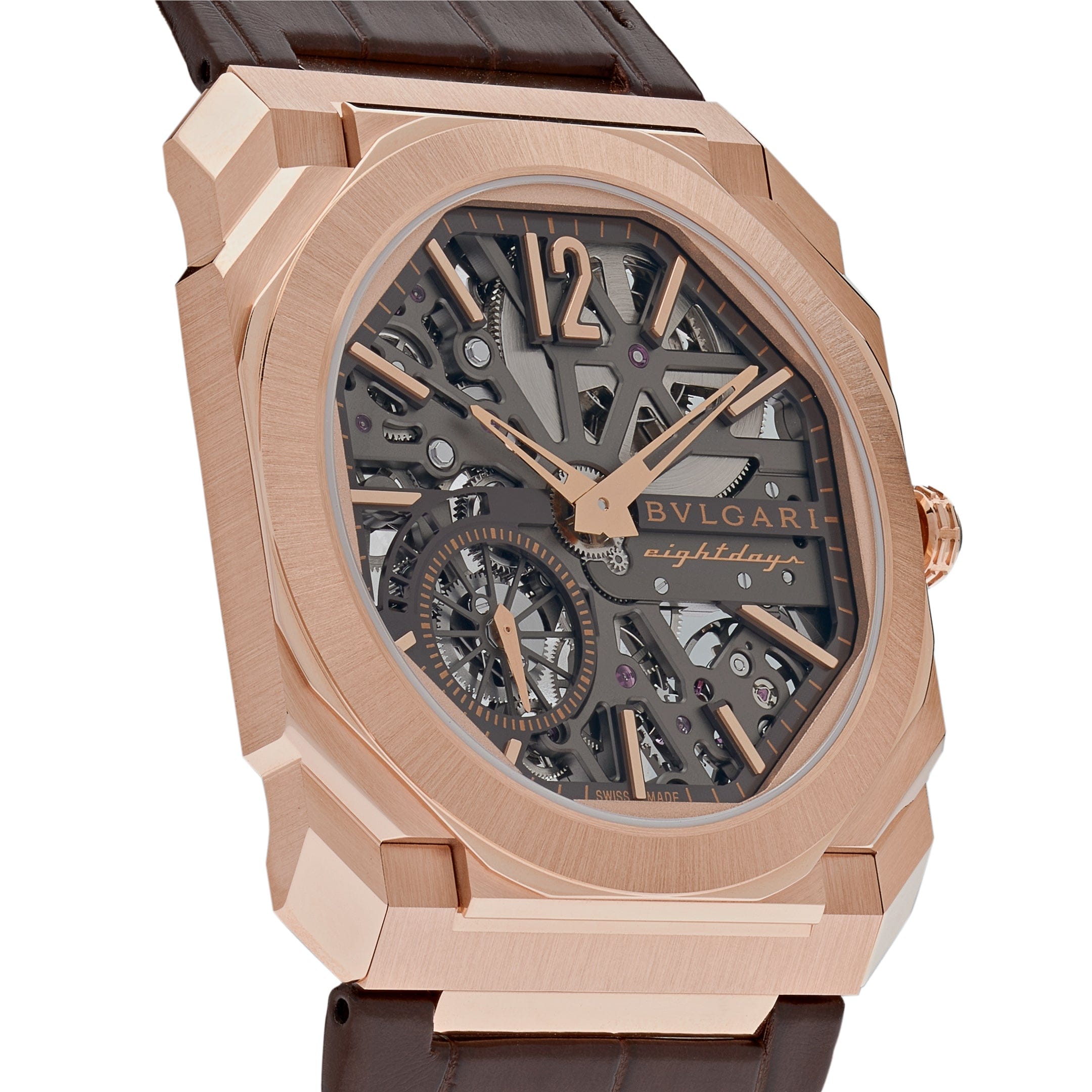 Bvlgari Octo Finissimo Skeleton 8 Days Rose Gold 103667