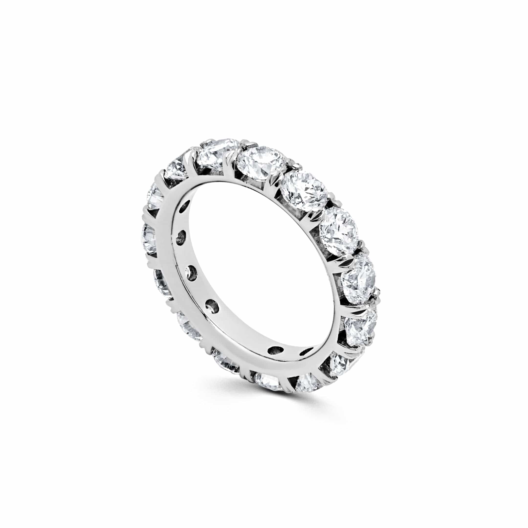 Platinum Round Diamond Eternity Ring