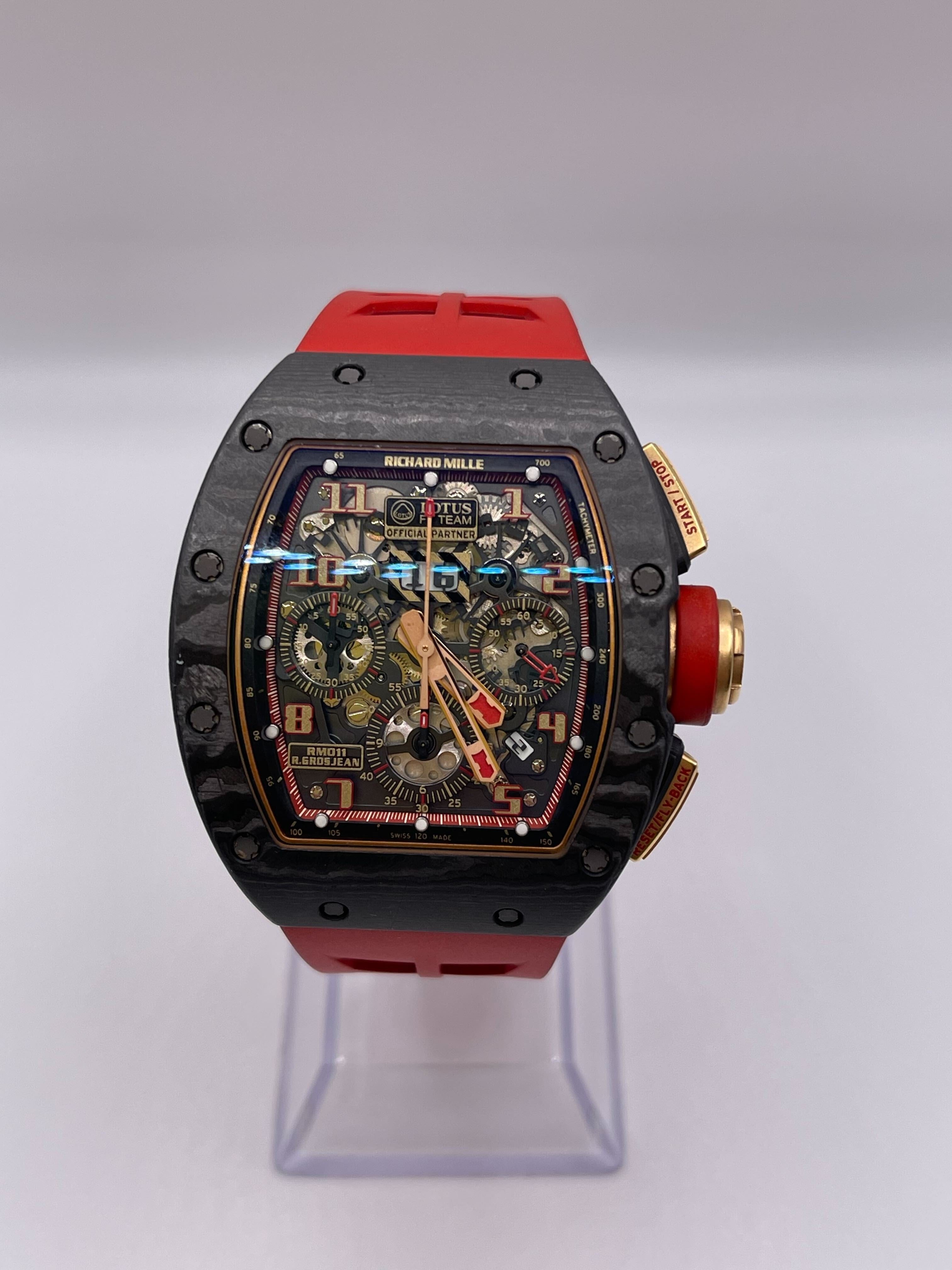 Richard Mille RM 011 Romain Grosjean Lotus F1 Carbon Rose Gold