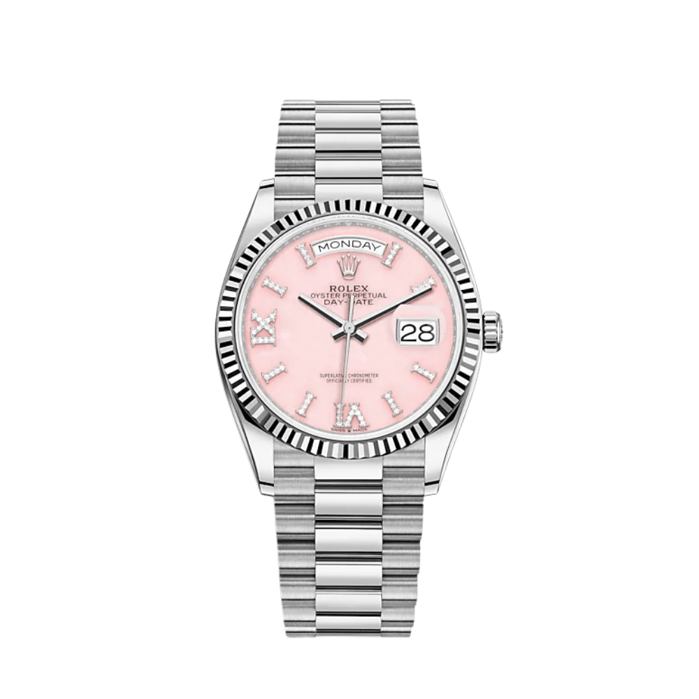 Rolex Day-Date 128239 White Gold Pink Diamond Dial