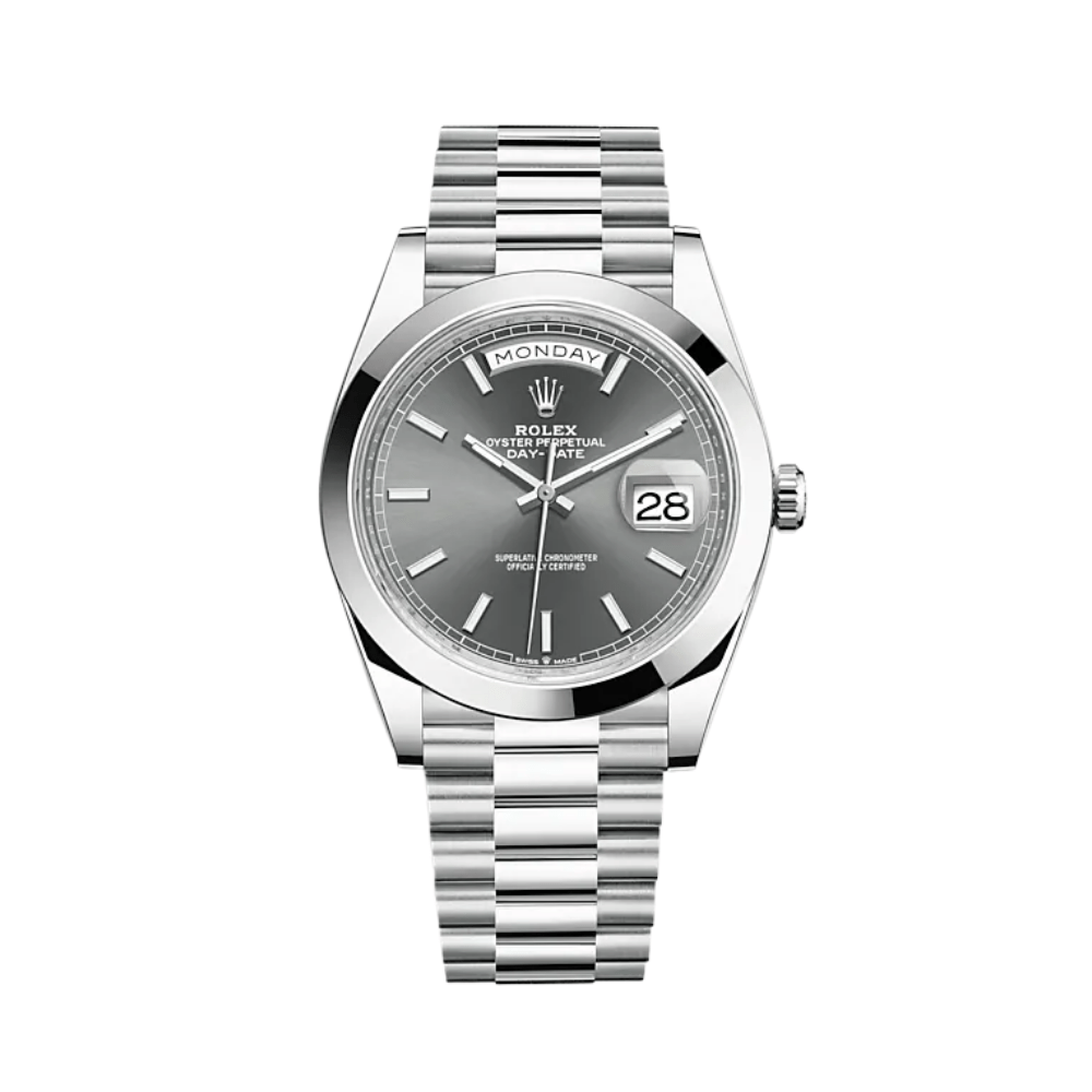 Rolex Day-Date 228206 Platinum Slate Dial