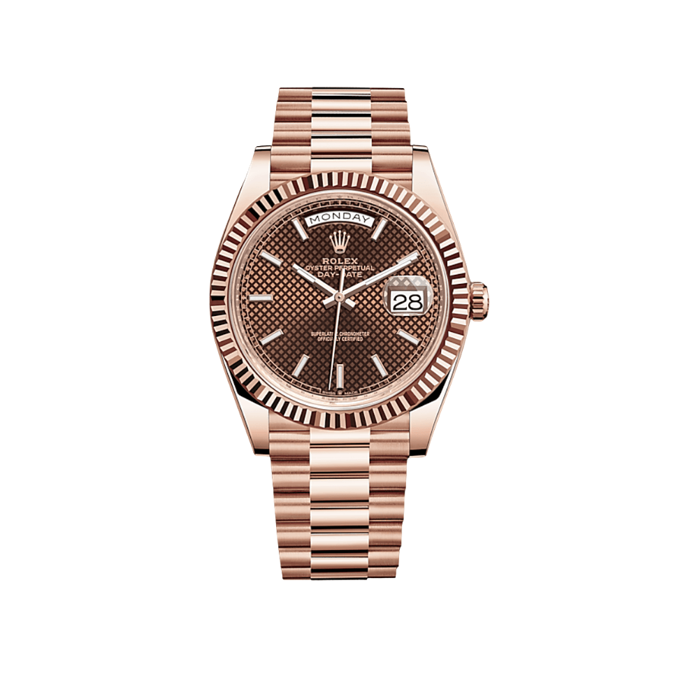 Rolex Day-Date 228235 Rose Gold Chocolate Dial