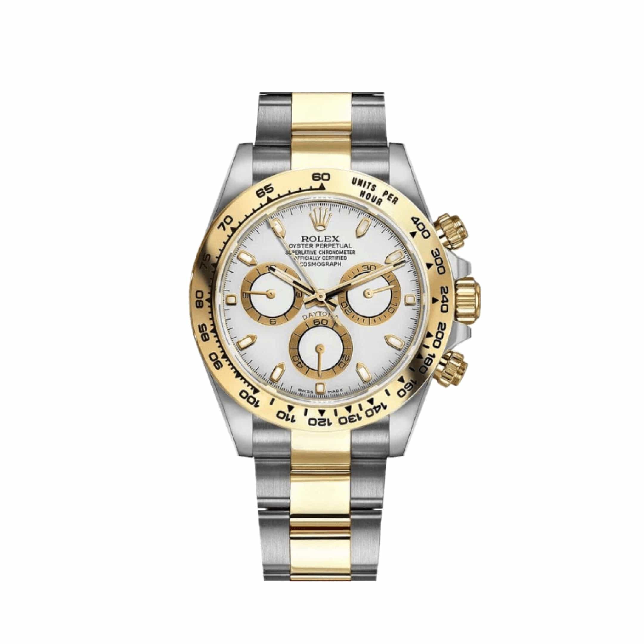 Rolex Daytona 116503 Two-Tone Yellow Gold Stainless Steel White Dial