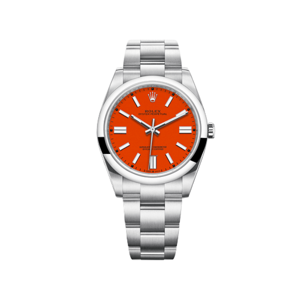 Rolex Oyster Perpetual 277200 Stainless Steel Red Dial