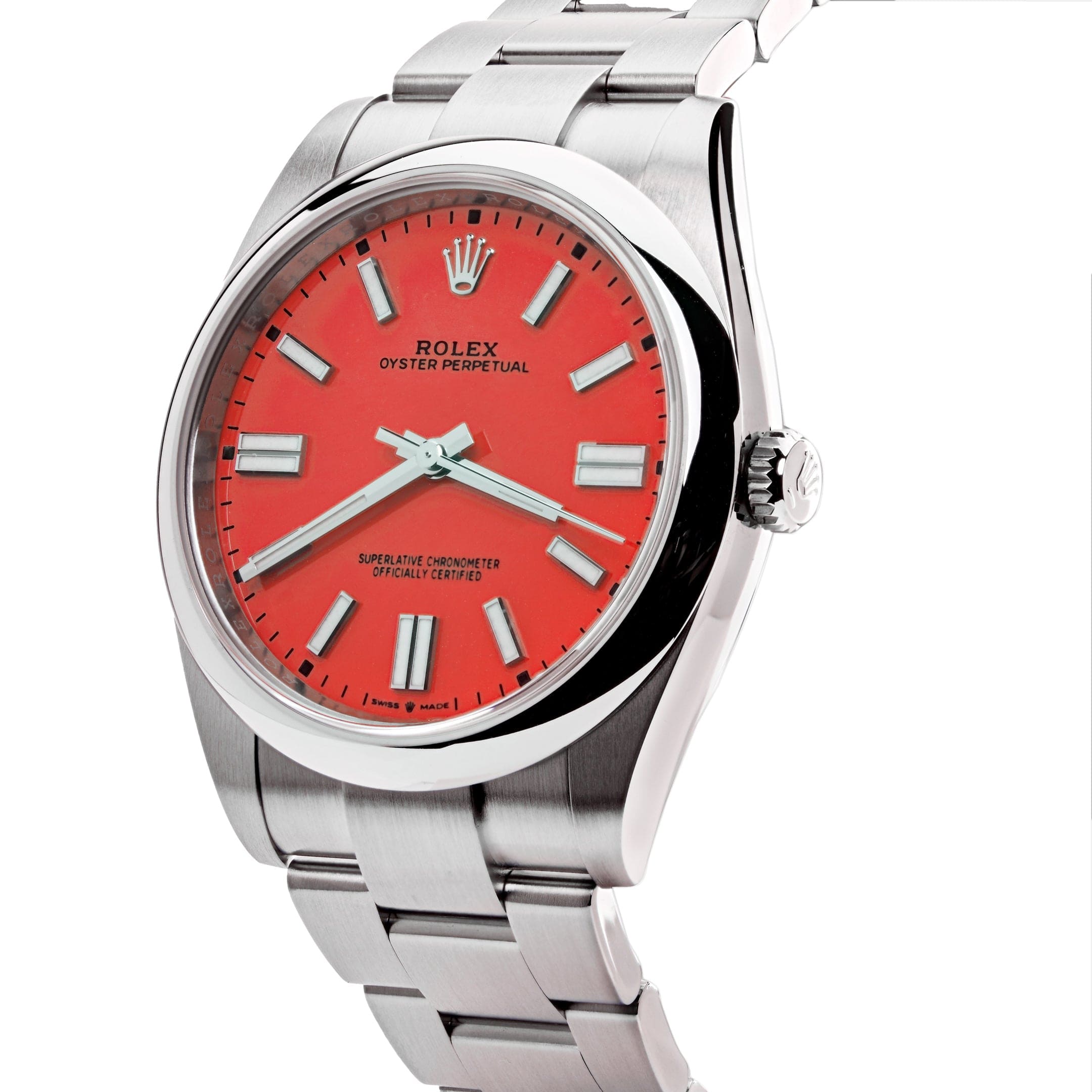 Rolex Oyster Perpetual 124300 Domed Bezel Red Dial